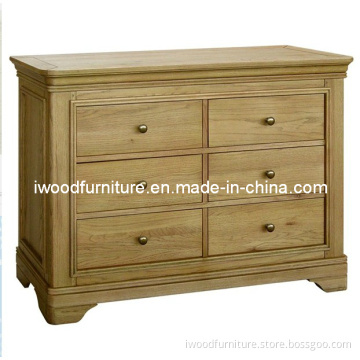 Arques 3+3 French Oak Chest of Drawers